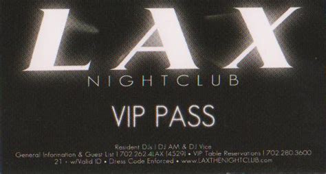 Las Vegas VIP Club Passes.